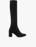 Schwarze Stiefel mit flexiblem, schmalem Schaft