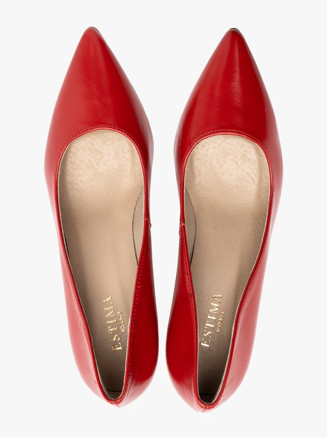 Rote Stiletto-Pumps