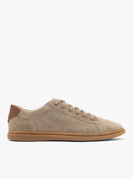Graubraune Schnürhalbschuhe
