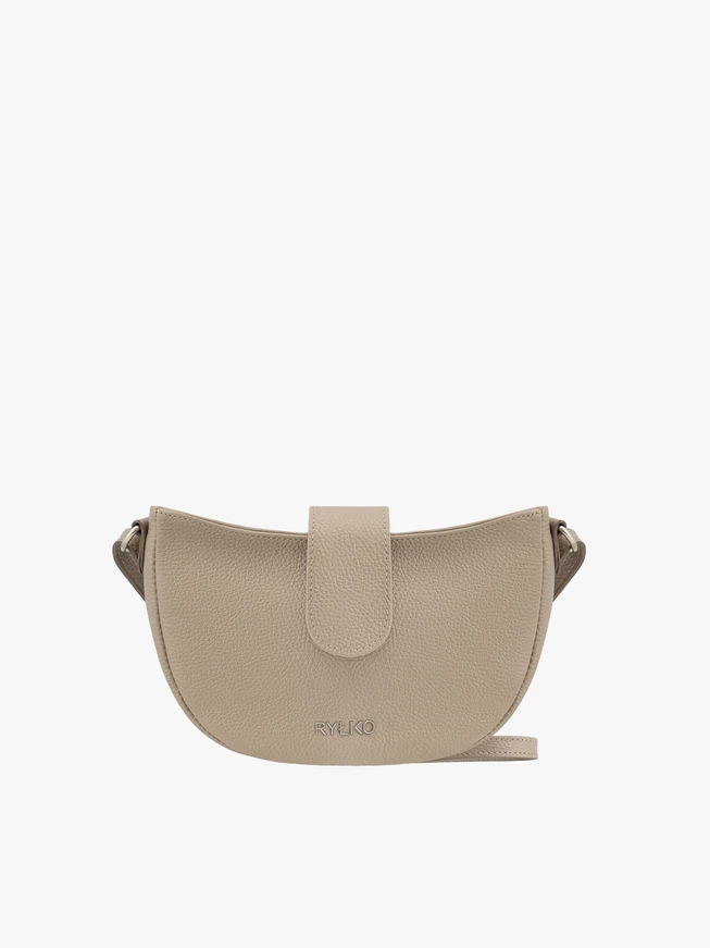 Dunkelbeige Satteltasche
