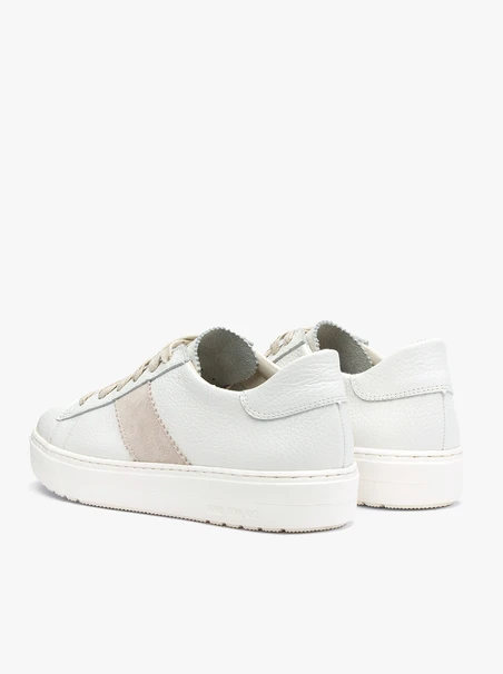 Halbschuhe aus cremefarbenem Leder