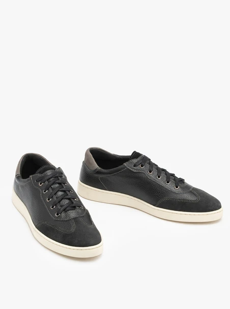 Schwarze Schnürhalbschuhe für Männer