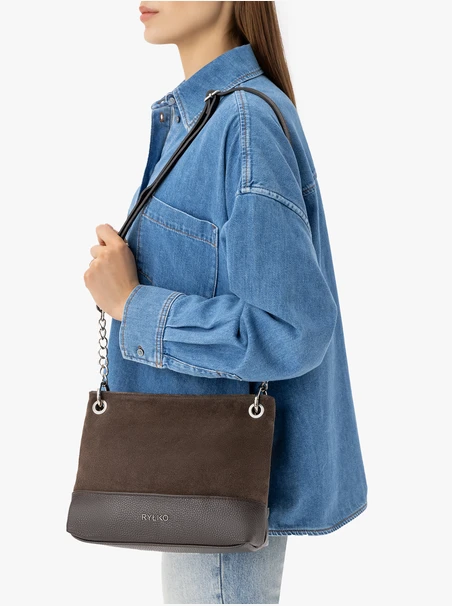 Kleine braune Handtasche