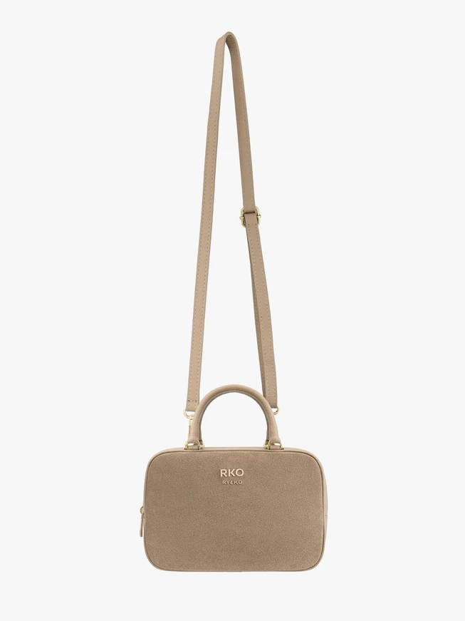 Beigefarbene Bowlingtasche