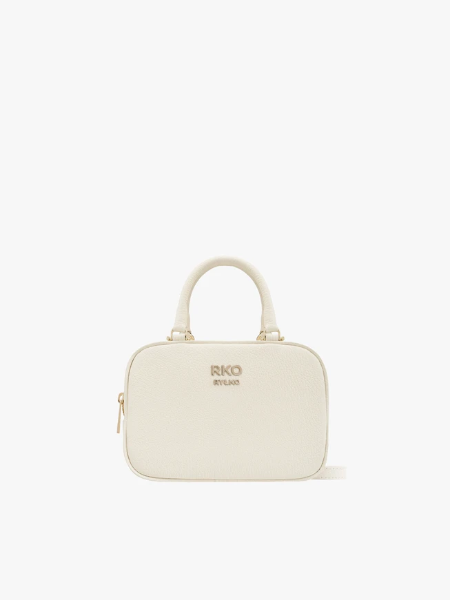 Cremefarbene Bowlingtasche
