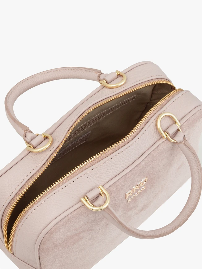 Hellrosa Bowlingtasche