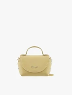 Leuchtend gelbe kleine Velours-Handtasche