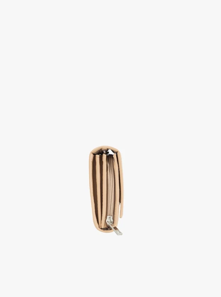 Beige Leder Brieftasche