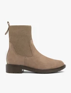 Sandfarbene Pantoffeln zum Anziehen