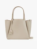 Beige große A4 Handtasche