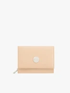 Beige Leder Brieftasche