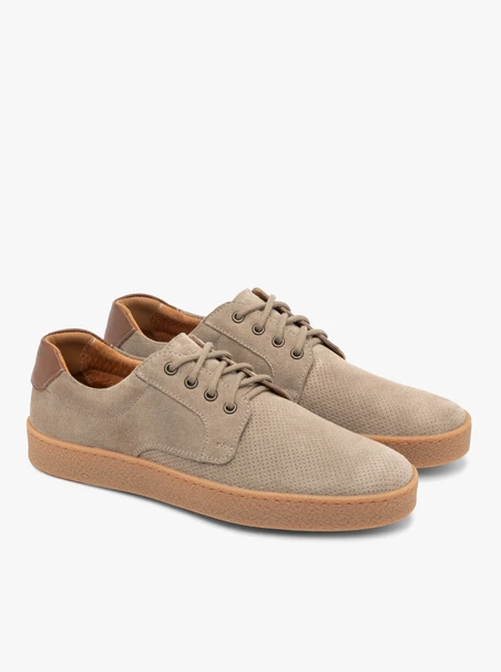Braune Schnürhalbschuhe