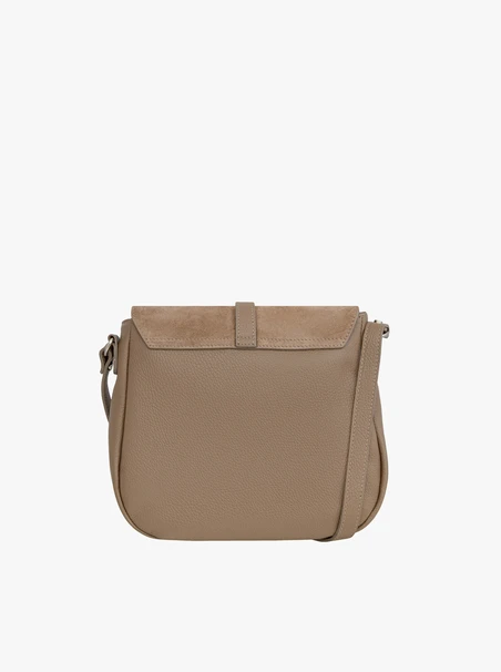 Beige mittelgroße Handtasche