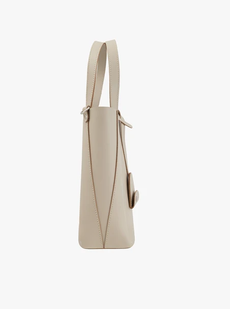 Beige große A4 Handtasche