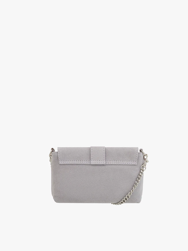 Hellviolette Handtasche mit großer Schnalle