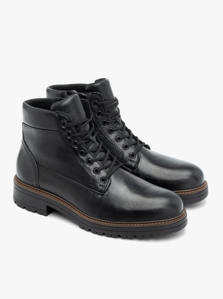 Schwarze Freizeitstiefel