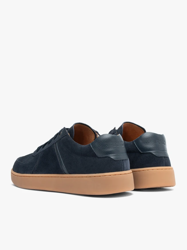 Navy-graue Schnürhalbschuhe