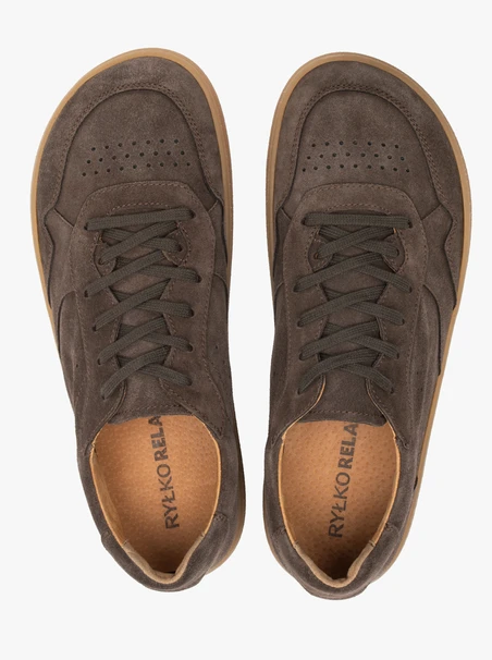 Braune Herren Barfuß Halbschuhe