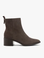 Braune isolierte Velourslederstiefel
