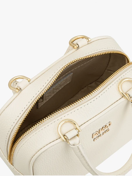 Cremefarbene Bowlingtasche