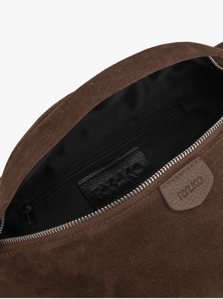 Braunes Nierenleder in Bonded Leather
