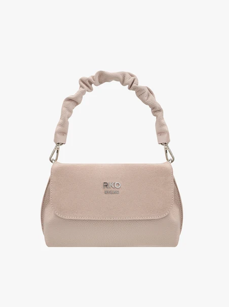 Hellrosa Überschlagtasche