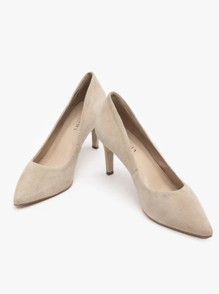 Stiletto-Pumps aus Velours