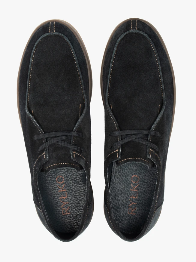 Schwarze lässige Halbschuhe