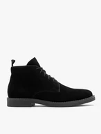 Herrenstiefel aus Veloursleder mit gerade geschnittenem Schaft