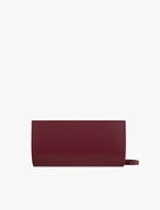 Kastanienbraune längliche Ketten-Clutch-Tasche