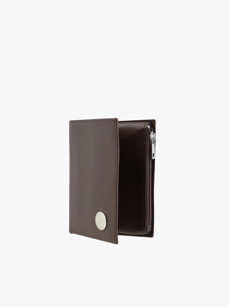 Portemonnaie aus braunem Leder