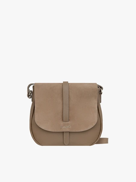 Beige mittelgroße Handtasche