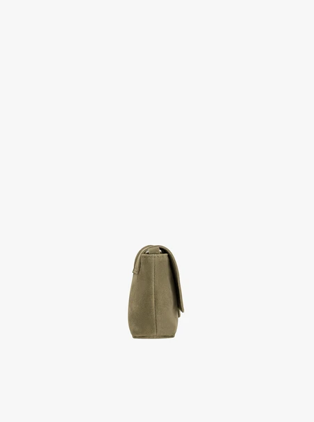 Olive Handtasche mit großer Schnalle