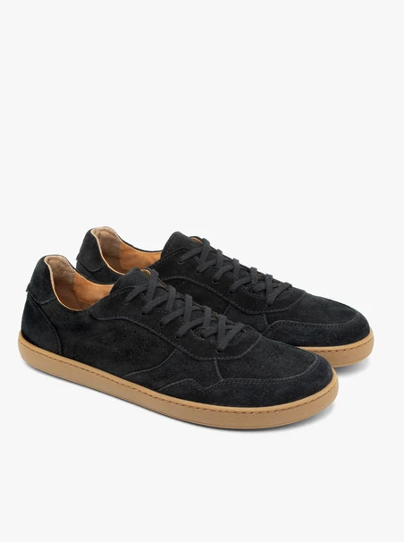 Schwarze Herren Barfuß Halbschuhe