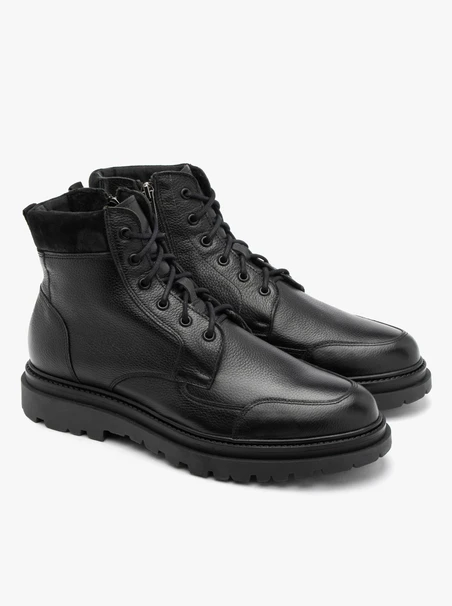 Solide Herrenstiefel mit dekorativem Schaft