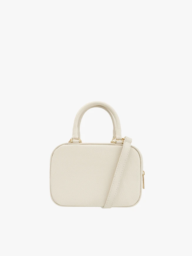Cremefarbene Bowlingtasche