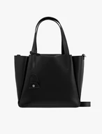 Schwarze große A4-Handtasche