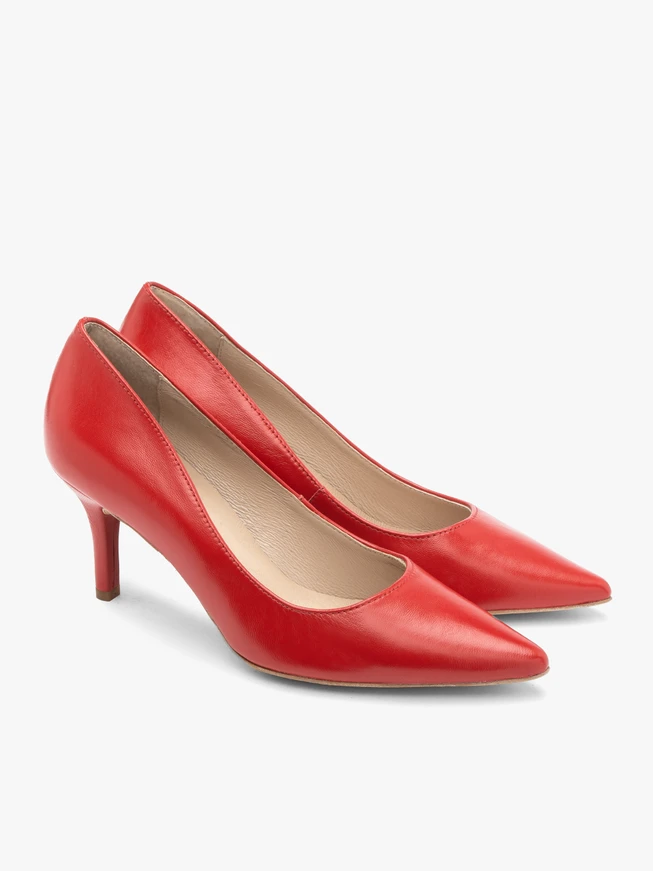 Rote Stiletto-Pumps