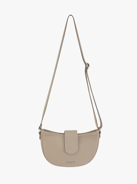 Dunkelbeige Satteltasche