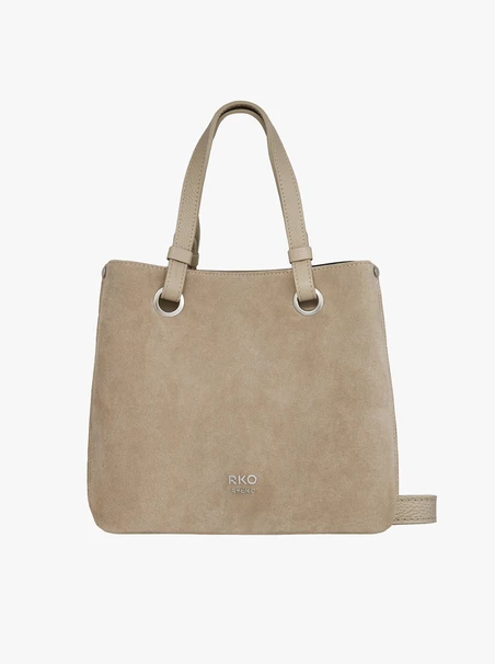 Beige große Handtasche