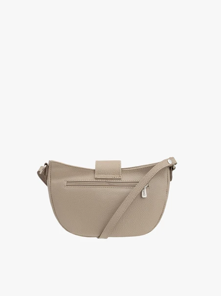 Dunkelbeige Satteltasche