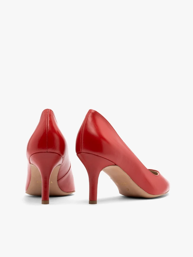 Rote Stiletto-Pumps