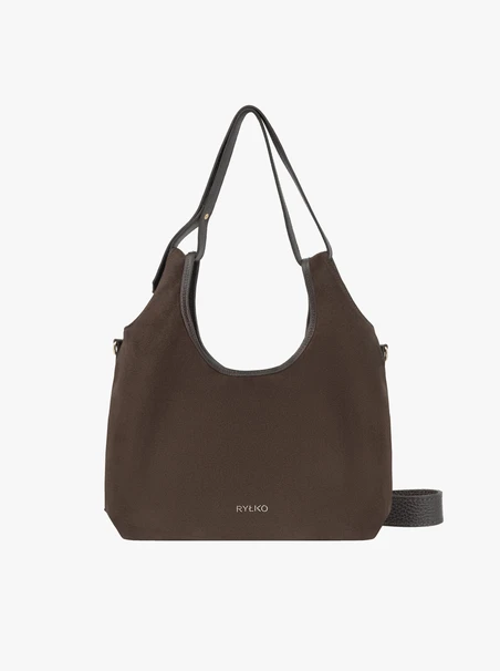 Braune große A4-Tasche