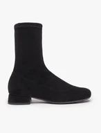 Schwarze, elastische Stiefeletten