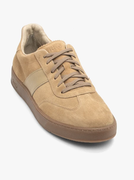 Beige Sporthalbschuhe