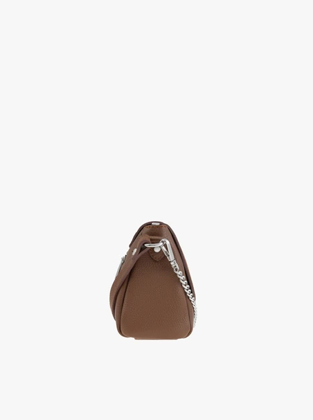 Hellbraune Handtasche mit Krokodilleder-Optik
