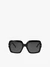 Quadratische Sonnenbrille schwarz