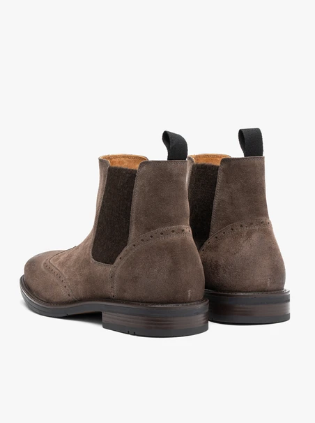 Graue Velours-Pantoffeln