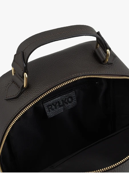 Brauner Lederrucksack medium