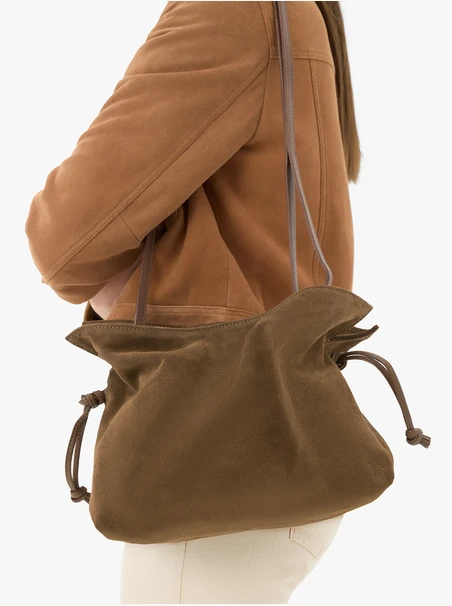 Hellbraune Gepäckträgertasche